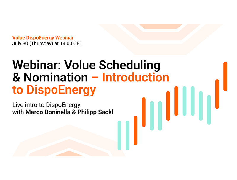 Webinar: Volue Scheduling & Nomination – Introduction to DispoEnergy